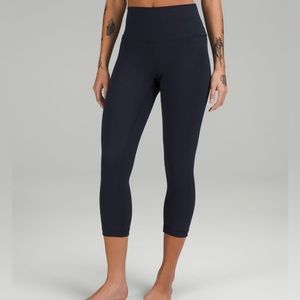Lululemon 3 pairs wunder under crop size 4 with free phone armband